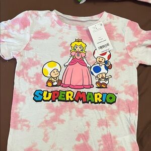 Carter's Pink Tie-Dye Super Mario Kids T-Shirt